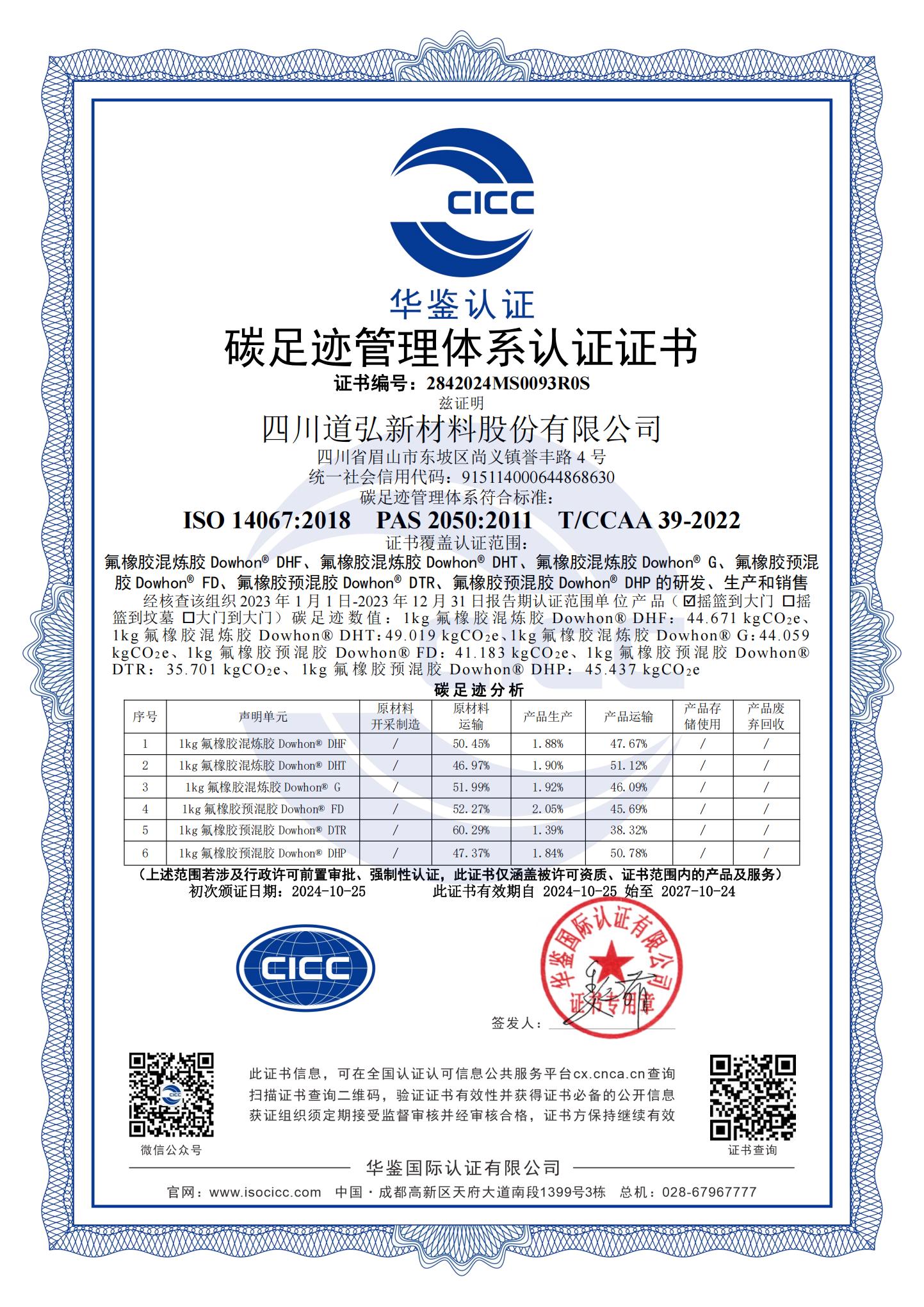 碳足跡      ISO14067